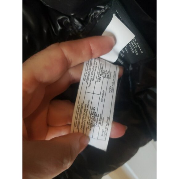 SAM. New York Jacket Down Puffer Glacier Boys Kids Sz12 Black Missing Hood - Picture 12 of 13